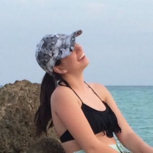 COPY - Black and white floral baseball cap